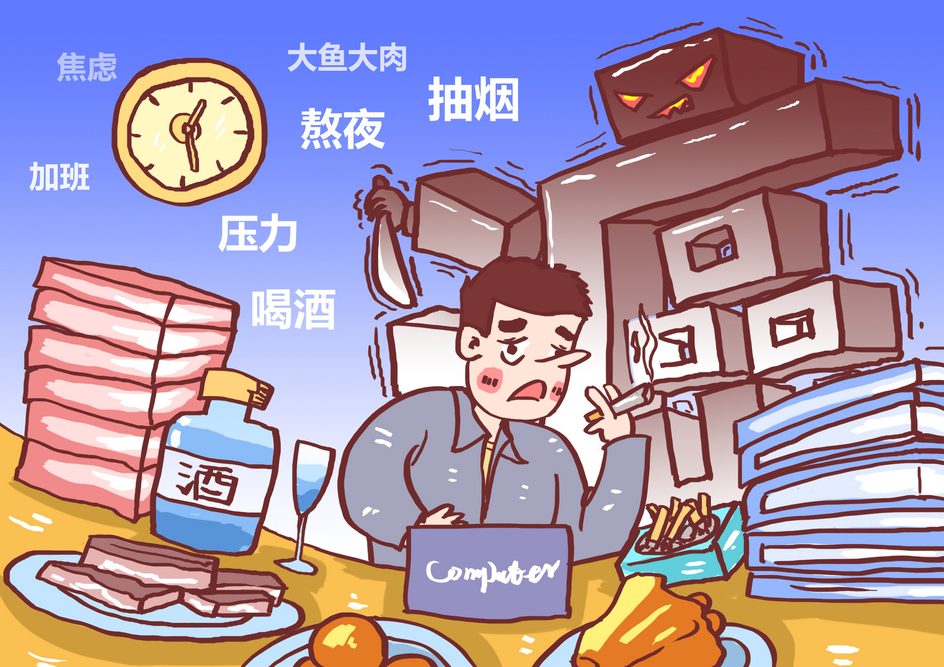 摄图网_400822446_banner_不良生活习惯致癌漫画（企业商用）.jpg